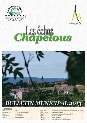 Bulletin 2013 LA CHAPELLE D'AUREC