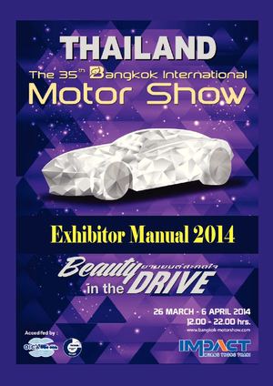 The 35th Bangkok Motor Show : Exhibitor Manual (ENG)