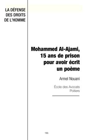 Plaidoirie d'Armel Nouani
