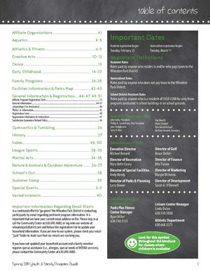 Spring 2014 Youth & Family Program Guide - Wheaton Park District