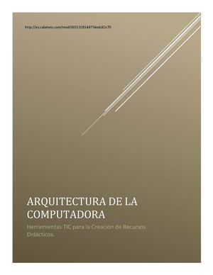 Arquitectura Física y Lógica del Computador