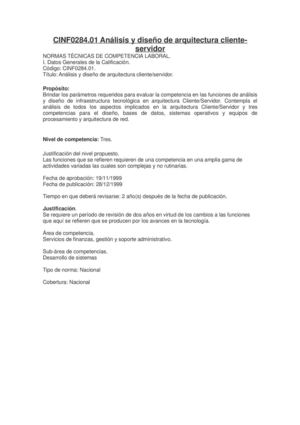 Análisis y diseño de arquitectura cliente-servidor