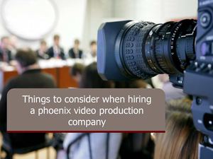 High Quality Phoenix Video Production Company