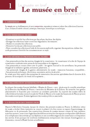 Musée Lorrain - Dossier pédagogique : A la decouverte d'un musée
