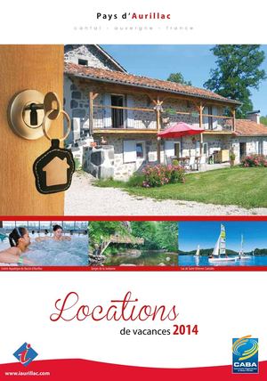 Locations de vacances du Pays d'Aurillac 2014