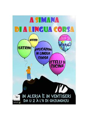 A Simana di a lingua Corsa 2014