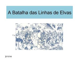 Batalha das Linhas de Elvas