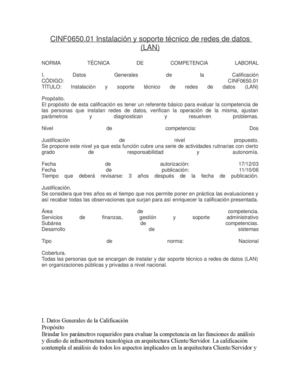 Instalación y soporte técnico de redes de datos LAN