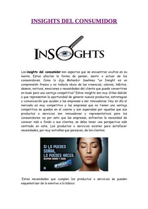 INSIGHTS DEL CONSUMIDOR
