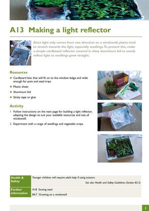 Making a Light Reflector