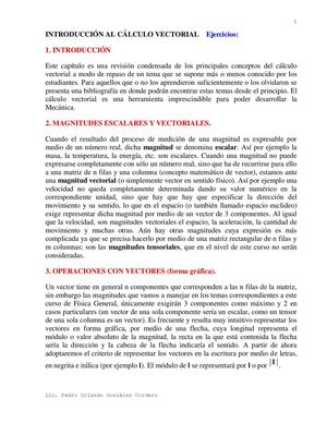 CÁLCULO VECTORIAL