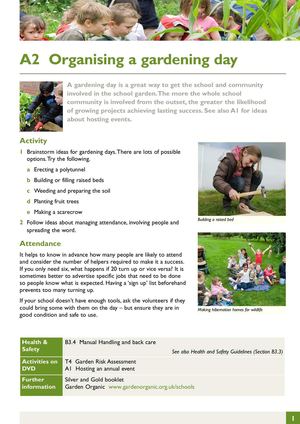 Organising a Gardening Day - Gardening Guides for Students