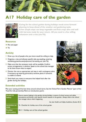 Holiday Care of The Garden - Gardening Guides for Students
