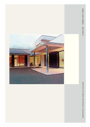 Selection of Projects. Pablo Jaen Parras, Architect. 