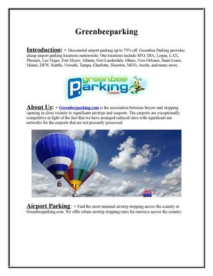Airport parking coupons 