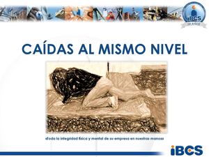 CAIDAS A MISMO NIVEL