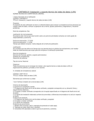 Instalación y soporte técnico de redes de datos (LAN)