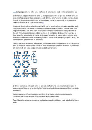 que es topologia de red y sus formas