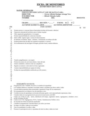 FICHA DE MONITOREO