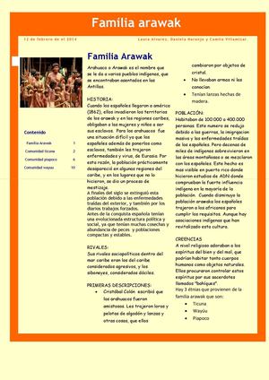 familia arawak