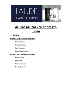 Grupos torneo