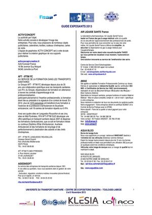 Listes des exposants 2013