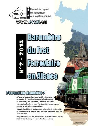 Baromètre du Fret Ferroviaire en Alsace N°2