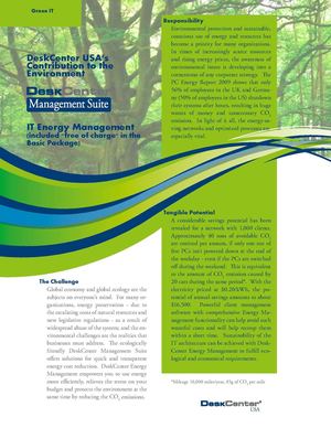 DeskCenter USA IT Energy Management 
