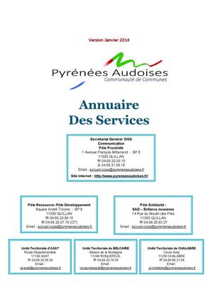 Annuaire des services CCPA
