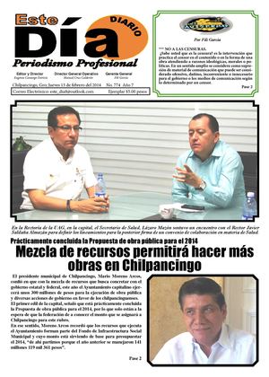 Diario Este Día.- Proponen en el Congreso Local que PC munipal sea autónomo de Ayuntamientos 