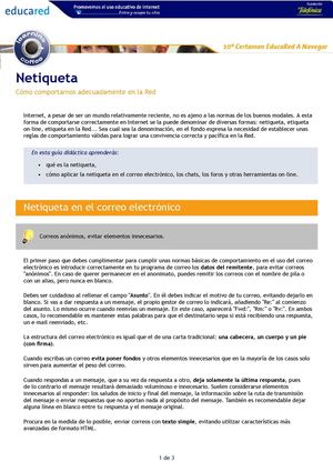 Normas de Netiqueta