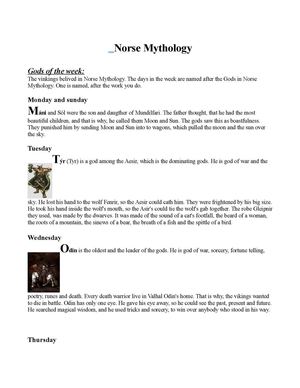 Norse Mythology