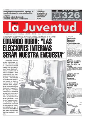 EDUARDO RUBIO: “LAS ELECCIONES INTERNAS SERÁN NUESTRA ENCUESTA”