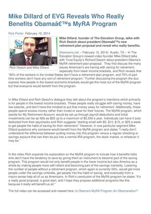 The Elevation Group MyRA 