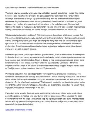 Ejaculation By Command Download