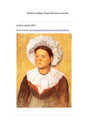 Pinturas Edgar Degas Retratos Asunto -- Artisoo