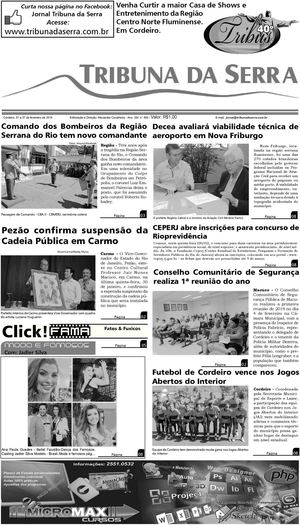 Jornal Tribuna da Serra -  Edição nº 495 - Cordeiro - RJ