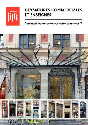 Devantures commerciales et enseignes à Lille