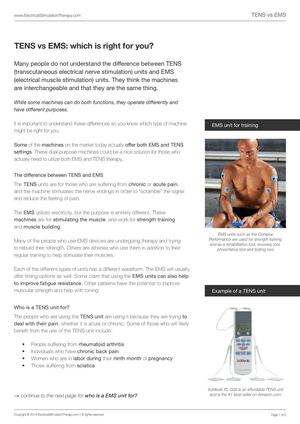 TENS vs EMS: which is right for you?