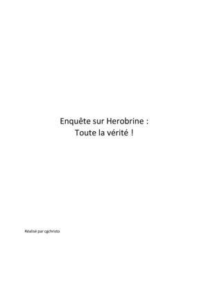 Enquête sur Herobrine : toute la vérité !