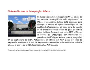 El Museo Nacional de Antropología