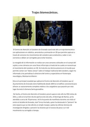 Trajes biomecánicos 
