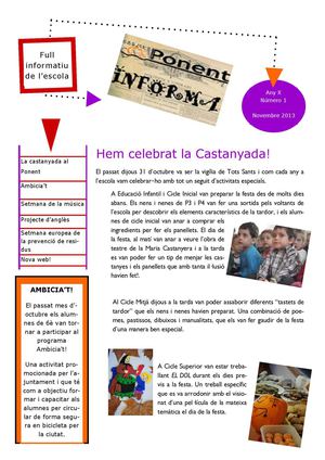 Ponent Informa Ocubre 2013