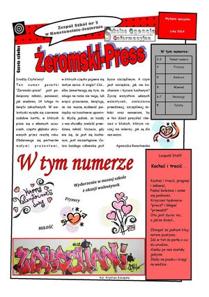 "Żeromski-Press" wydanie walentynkowe 2014