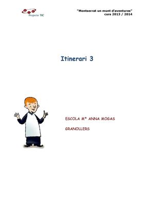 ITINERARI 3 ANNA MOGAS