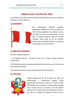 simbolos patrios del Peru