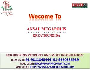 Ansal Sushant Megapolis Plot@9811848444 Ansal API Plots Greater Noida Greater Noida 