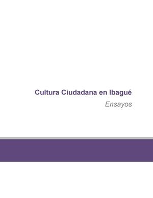 Cultura Ciudadana en Ibagué