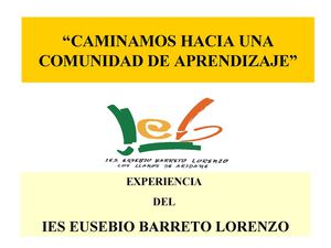 Comunidad de Aprendizaje IES Eusebio Barreto Lorenzo