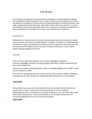 Los blogs